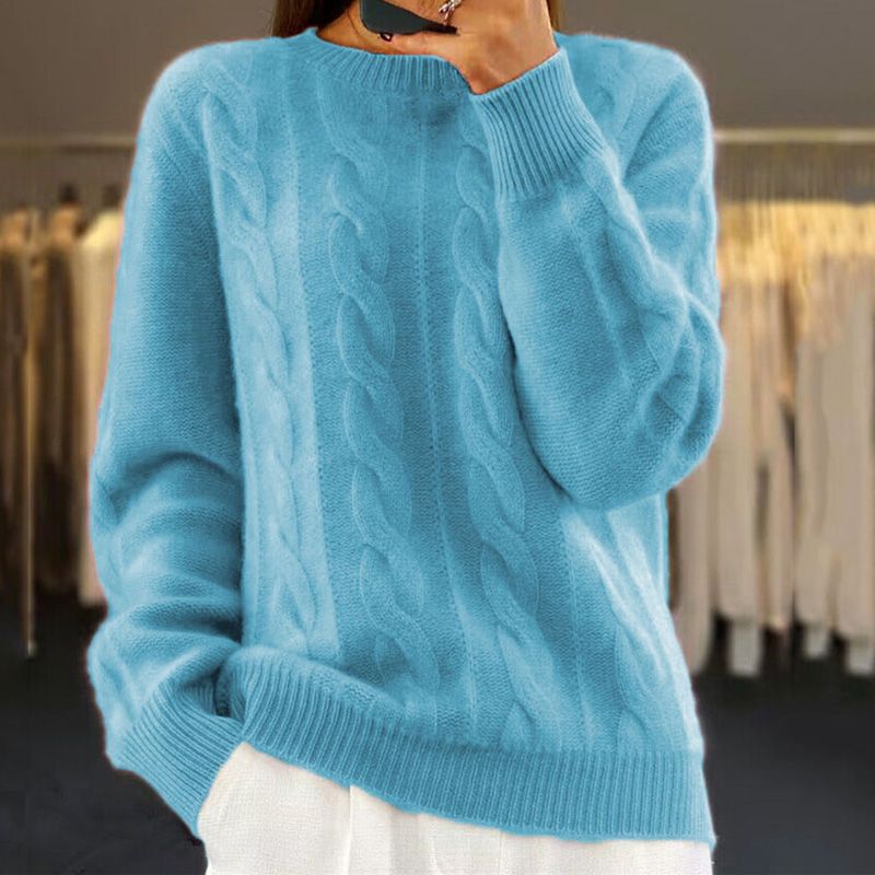 L&A | Cozy Women's Solid Knit Pullover