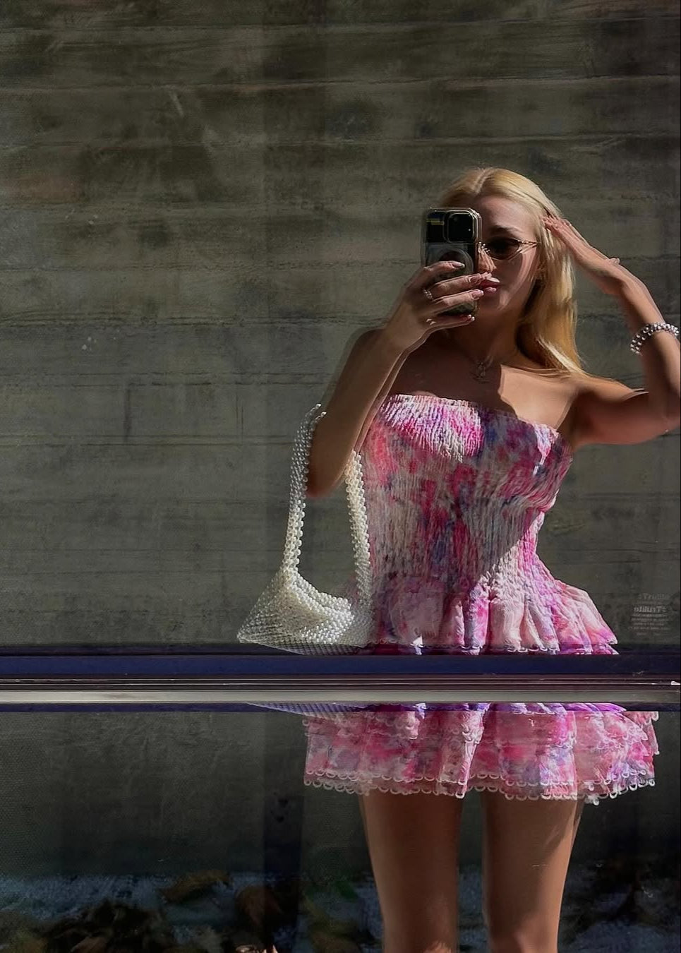 L&A | Cecilia Strapless Floral Dress