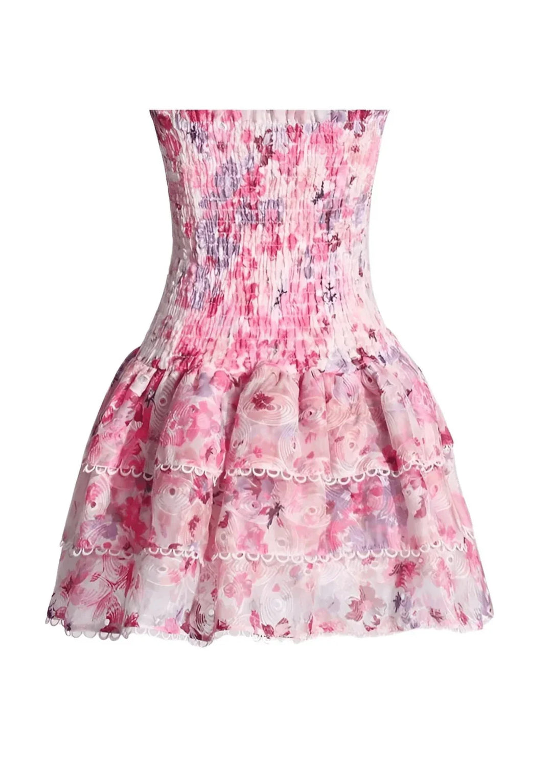 L&A | Cecilia Strapless Floral Dress