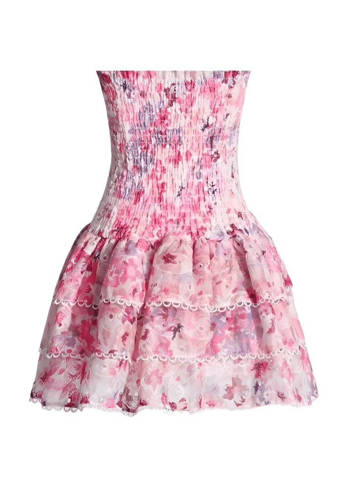 L&A | Cecilia Strapless Floral Dress