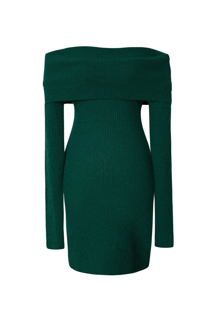 L&A | Celestia Luxe Off-The-Shoulder Knit Dress