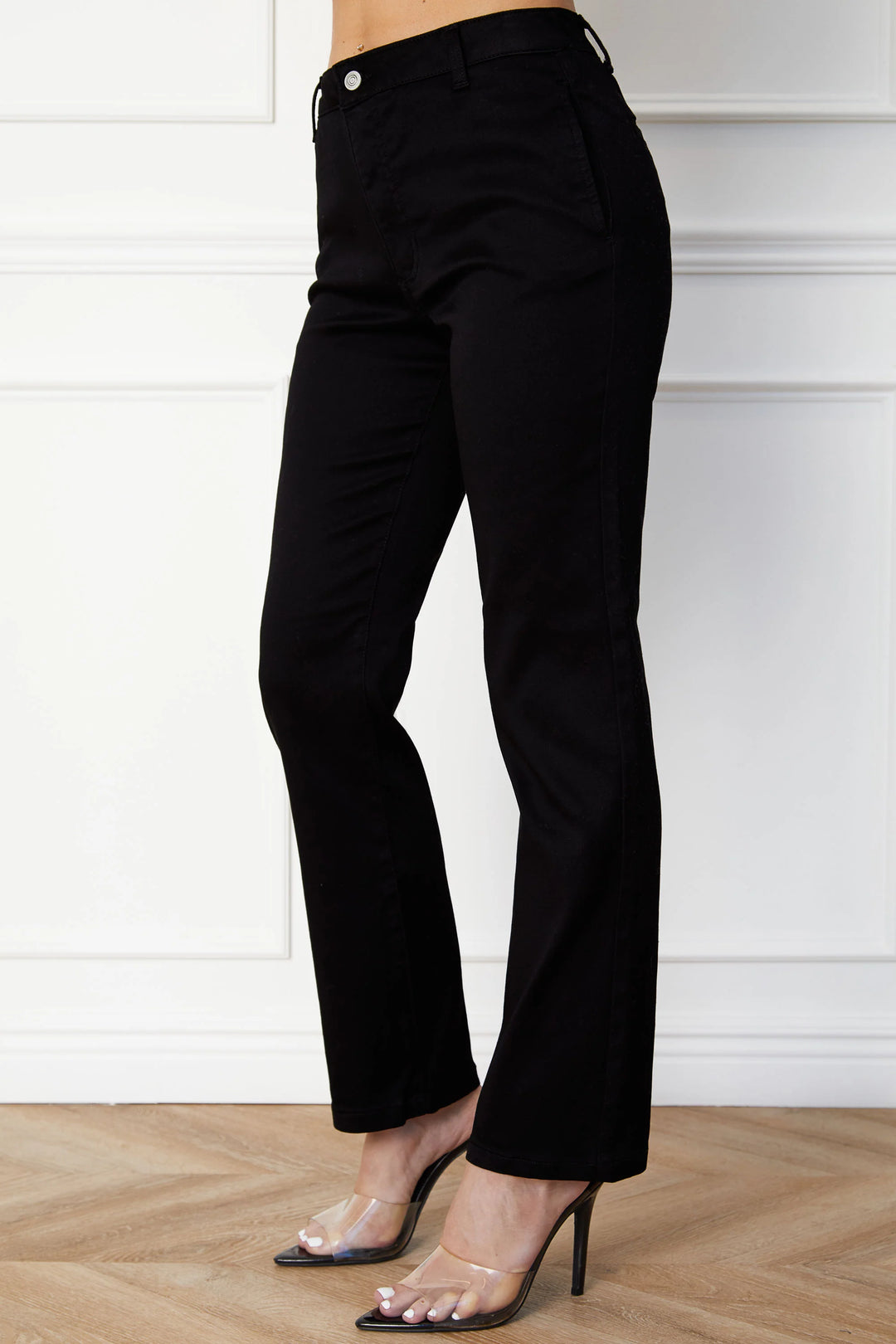 L&A | Valeria Luxe Slim Twill Trousers