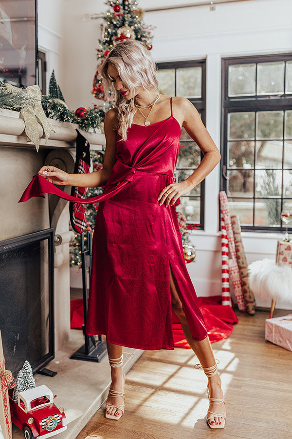 L&A | Before Happy Hour Satin Midi