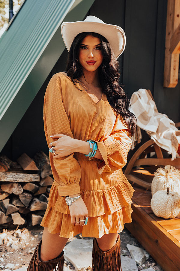 L&A | Slight Change Of Plans Dress In Golden Honey