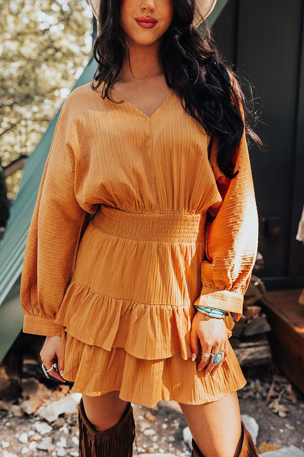 L&A | Slight Change Of Plans Dress In Golden Honey