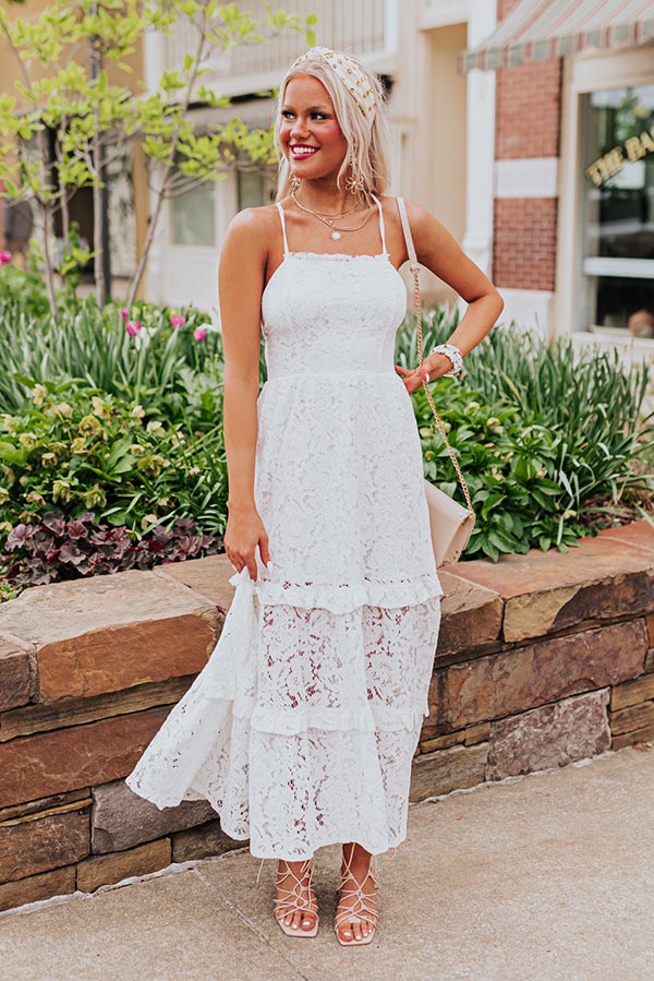 L&A | First Class Flair Lace Midi