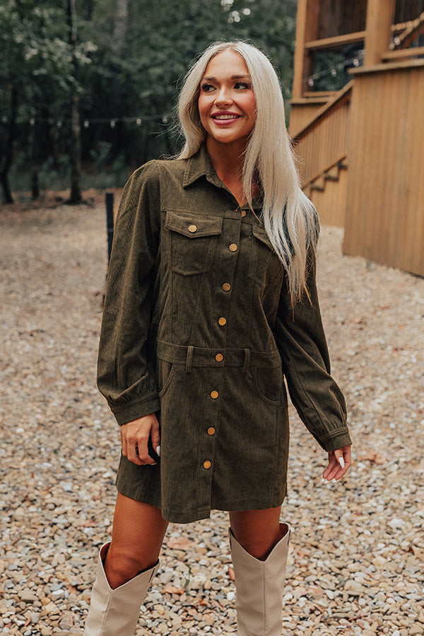 L&A | Cinnamon Lane Corduroy Mini Dress