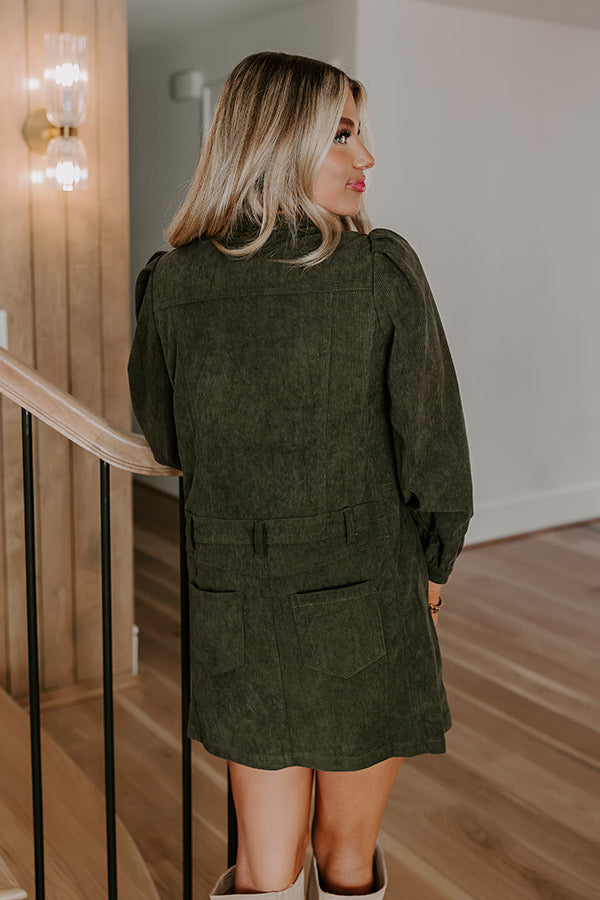 L&A | Cinnamon Lane Corduroy Mini Dress