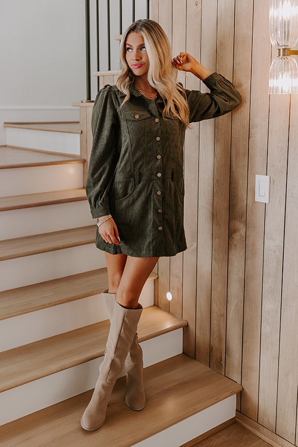 L&A | Cinnamon Lane Corduroy Mini Dress