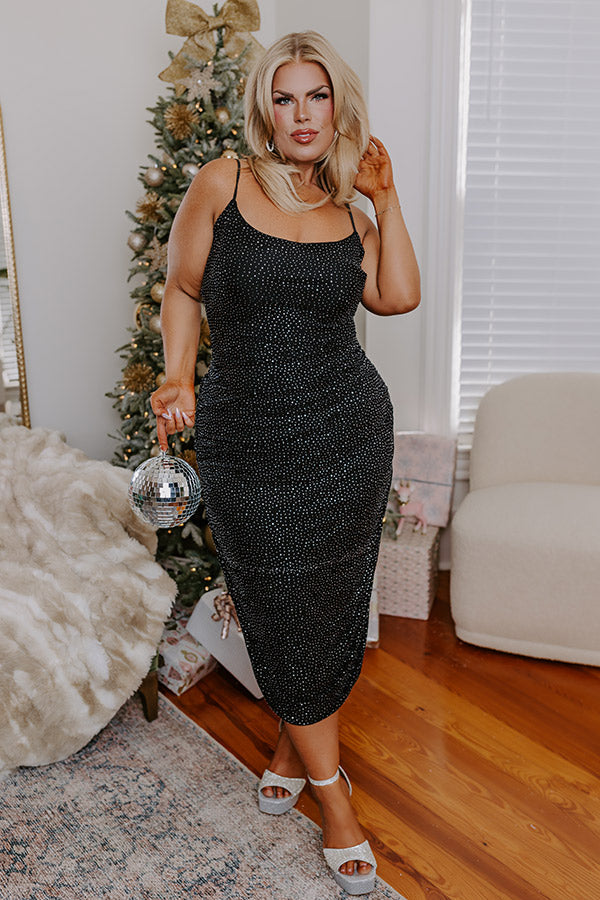L&A | Opening Night Embellished Midi Curves