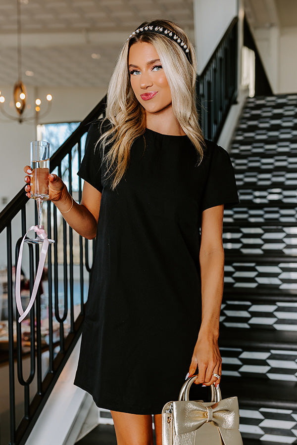 L&A | Sweetly Simple Mini Dress in Black