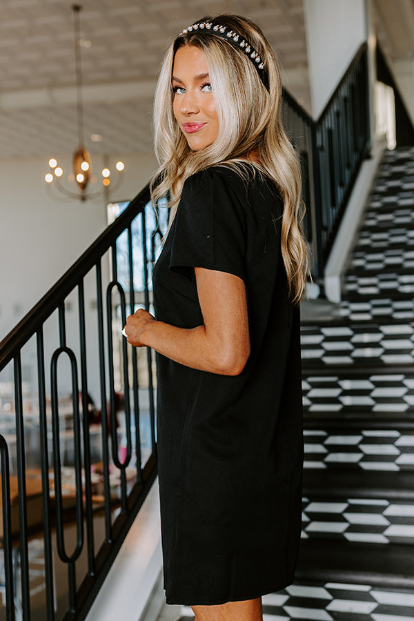 L&A | Sweetly Simple Mini Dress in Black
