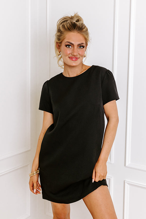 L&A | Sweetly Simple Mini Dress in Black