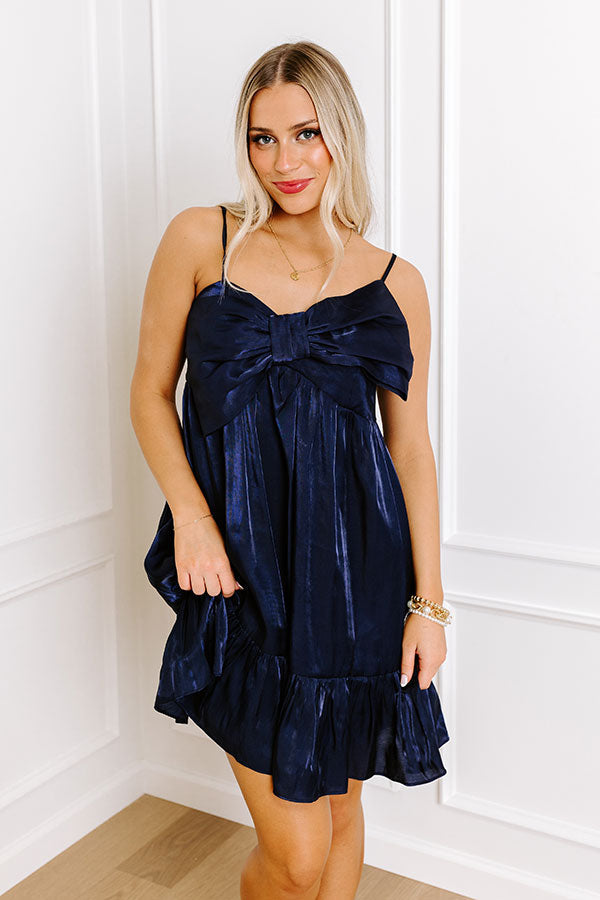 L&A | Put A Bow On It Asymmetrical Mini Dress