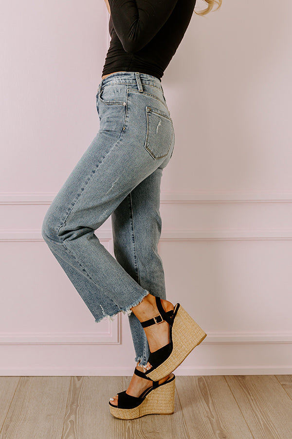 L&A – Judith High Waist Straight Leg Jeans