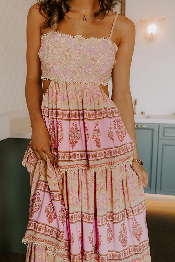 L&A | Feeling Boho Tiered Maxi Dress in Primrose Yellow