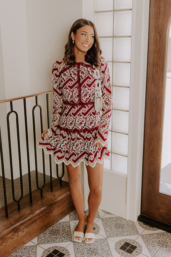 L&A | Chateau Charm Floral Lace Mini Dress
