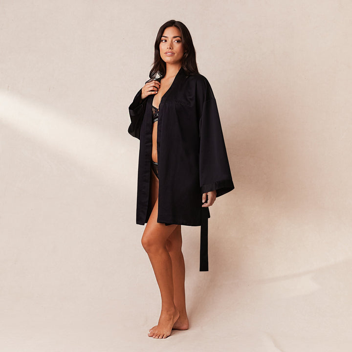 L&A | The Midnight Whisper Satin Robe