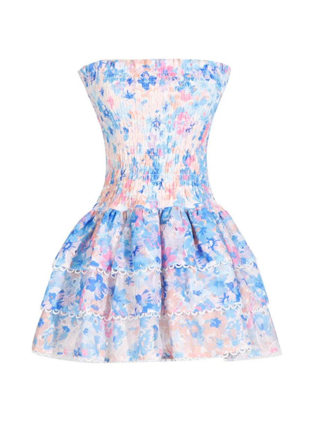 L&A | Kaylee Fleur Strapless Floral Dress