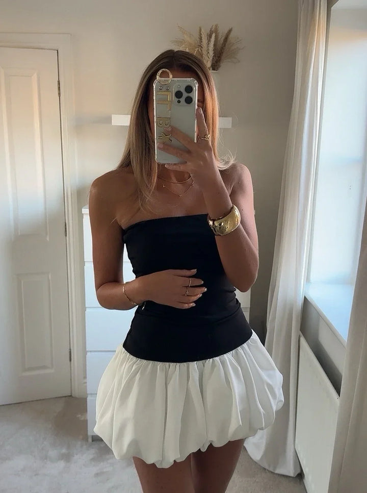 L&A | Danielle Bubble Hem Mini Dress