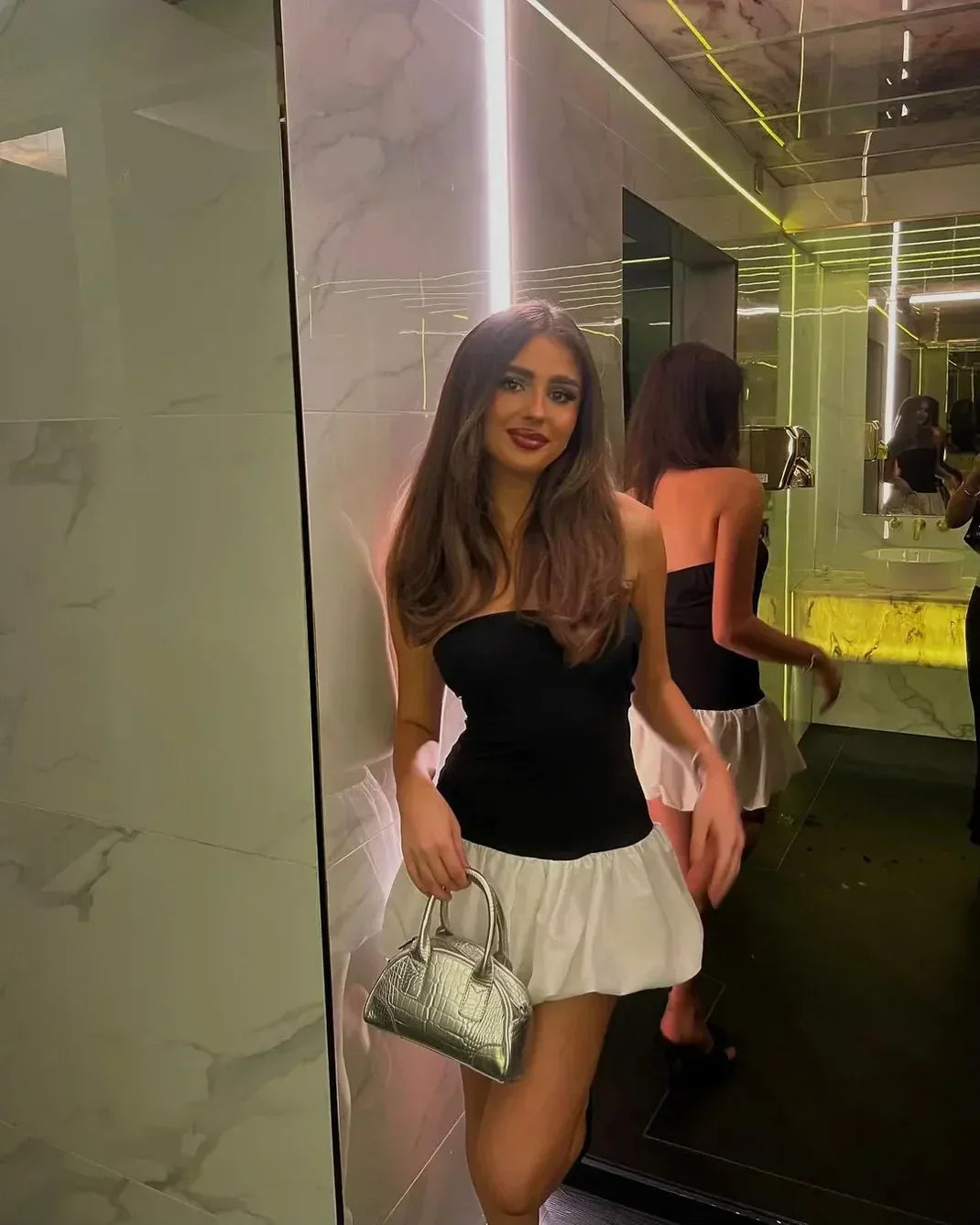 L&A | Danielle Bubble Hem Mini Dress