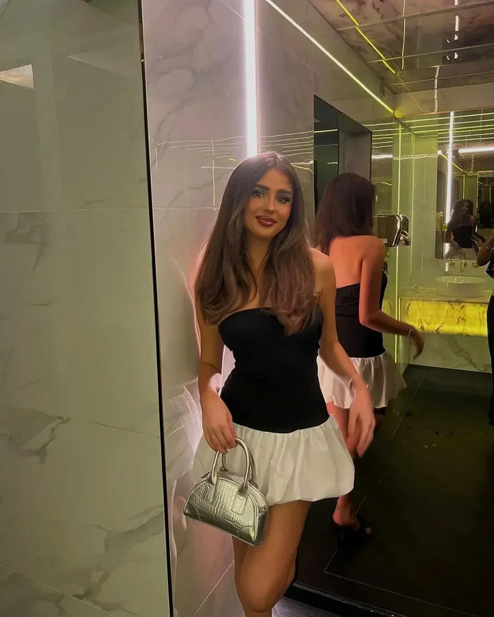 L&A | Danielle Bubble Hem Mini Dress