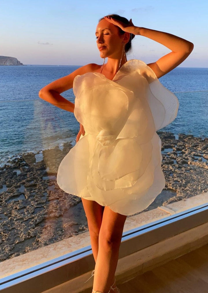 L&A | Bianca Fleur One-Shoulder Mini Dress