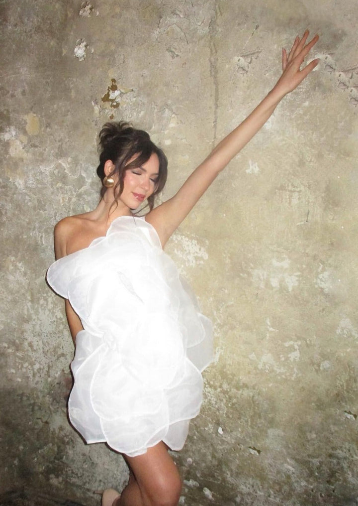 L&A | Bianca Fleur One-Shoulder Mini Dress