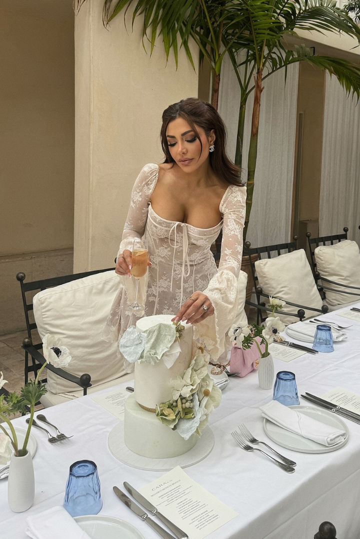 L&A | Mabel Long Sleeved Lace Mini Dress