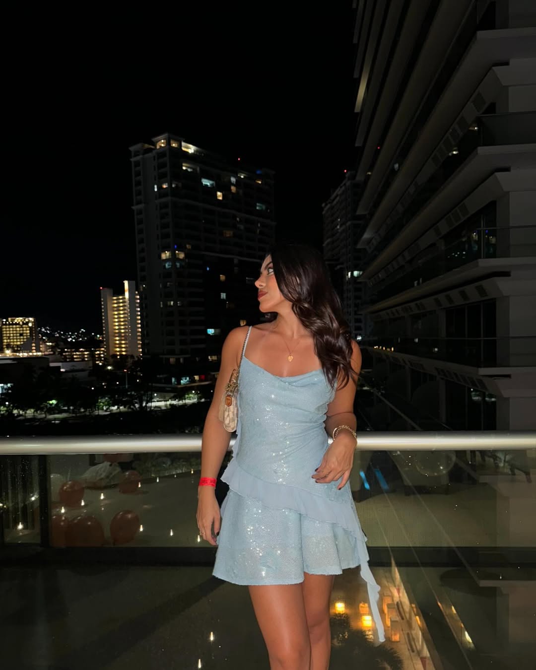 L&A | Serene Ruffled Sequined Mini Dress