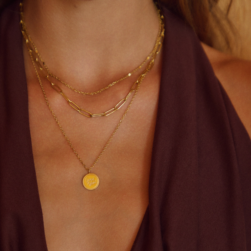 L&A | Geya Soleil Layered Coin Necklace