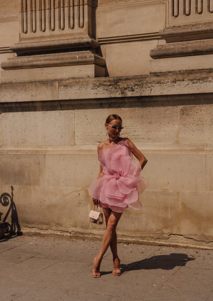 L&A | Bianca Fleur One-Shoulder Mini Dress