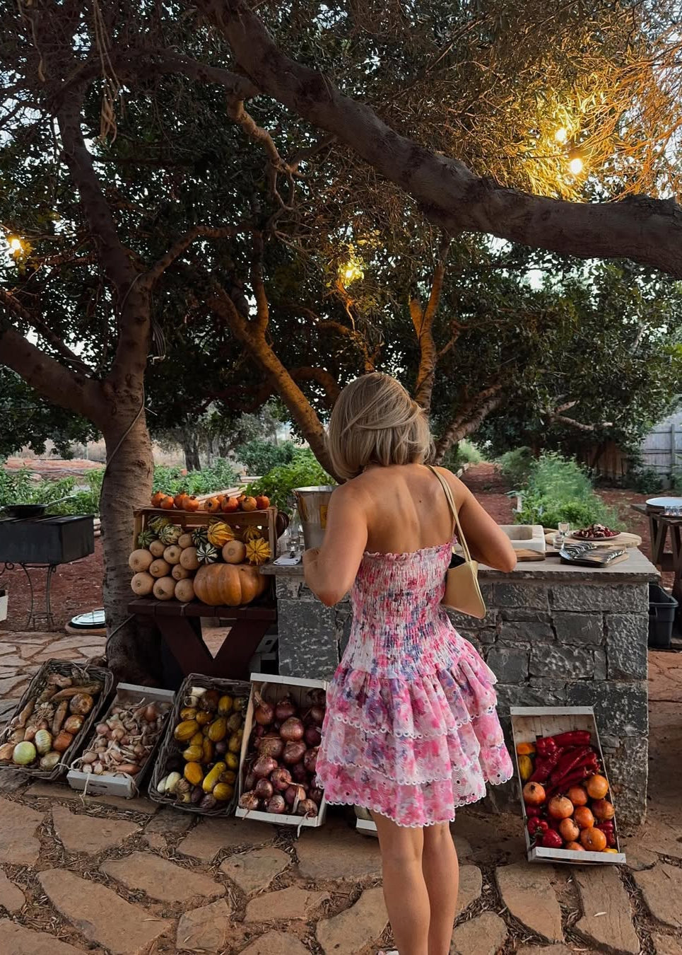 L&A | Cecilia Strapless Floral Dress