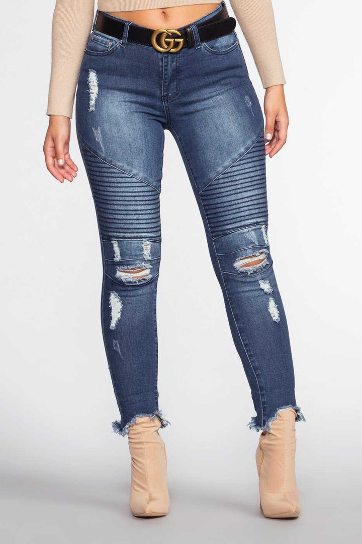 L&A | Nova Luxe Moto Skinny Jeans