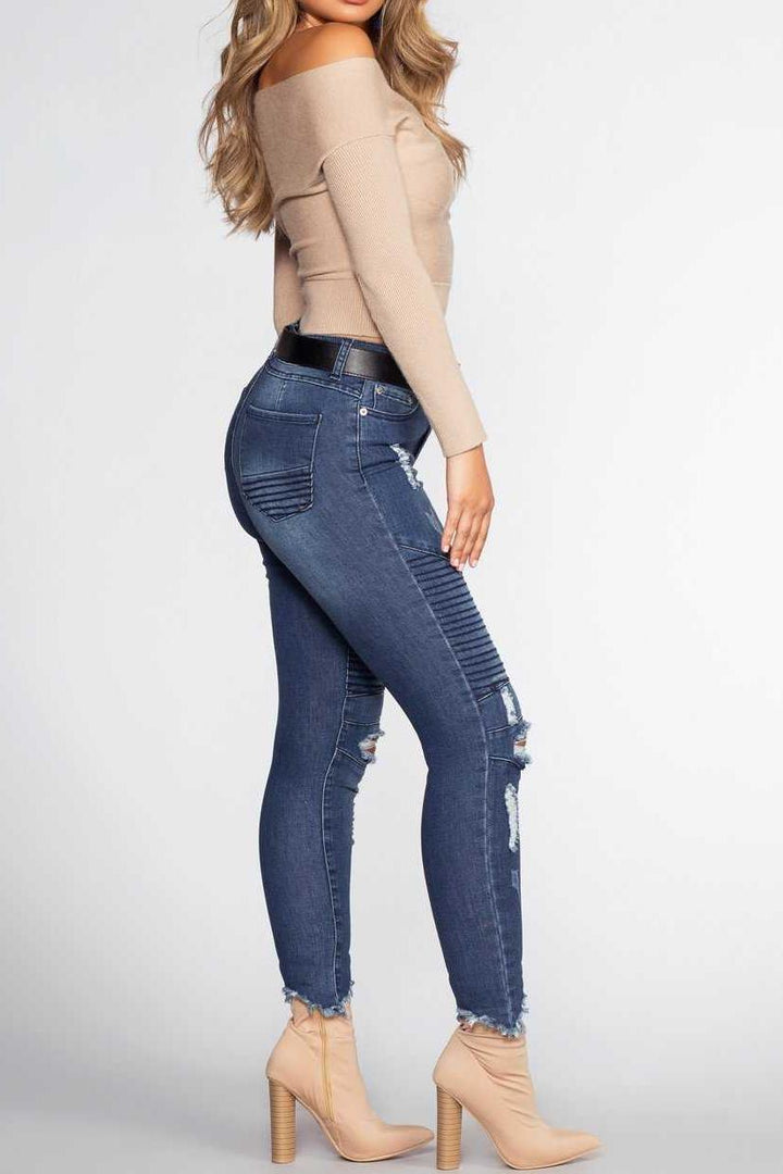 L&A | Nova Luxe Moto Skinny Jeans