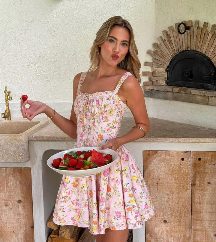 L&A | Lynn Floral Corset Mini Dress