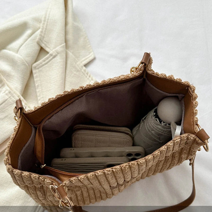 L&A | Maria - Fashionable Corduroy Tote Bag