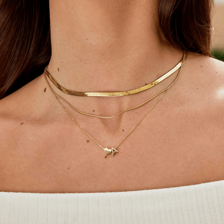 L&A | Forever Love Letter Gold Necklace