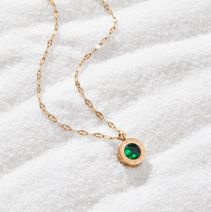 L&A | Emerald Athena Crystal Necklace