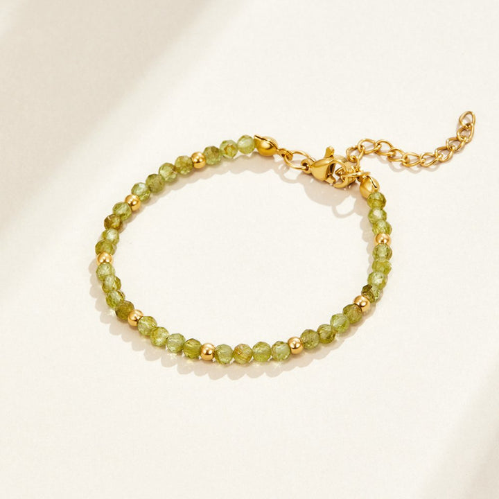 L&A | Verdelle Peridot Bead Bracelet
