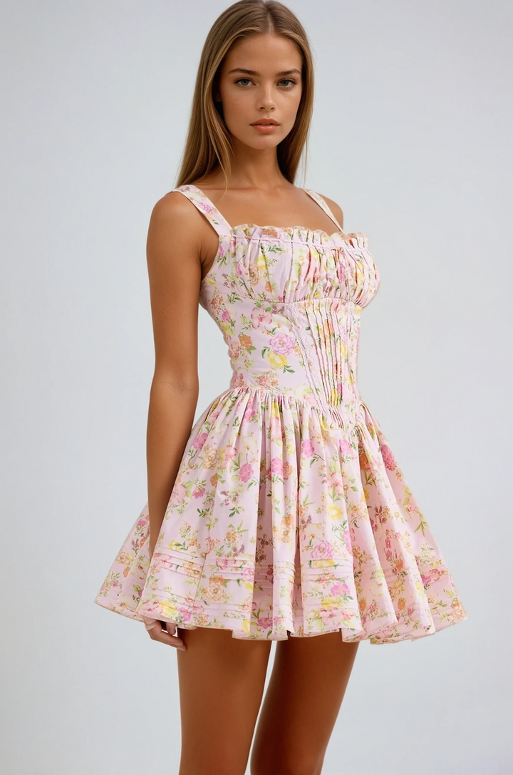 L&A | Lynn Floral Corset Mini Dress