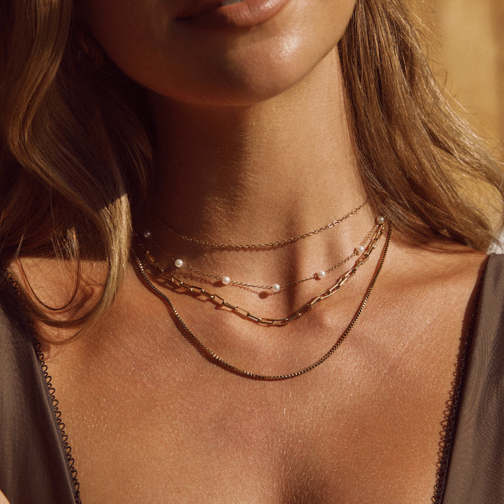 L&A | Nura Pearl Gold Necklace
