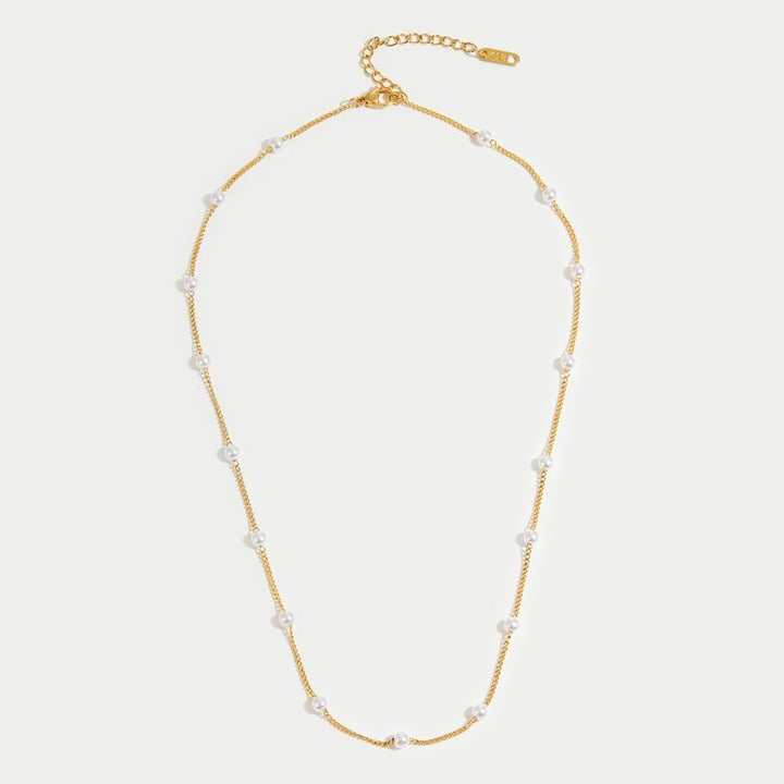 L&A | Nura Pearl Gold Necklace