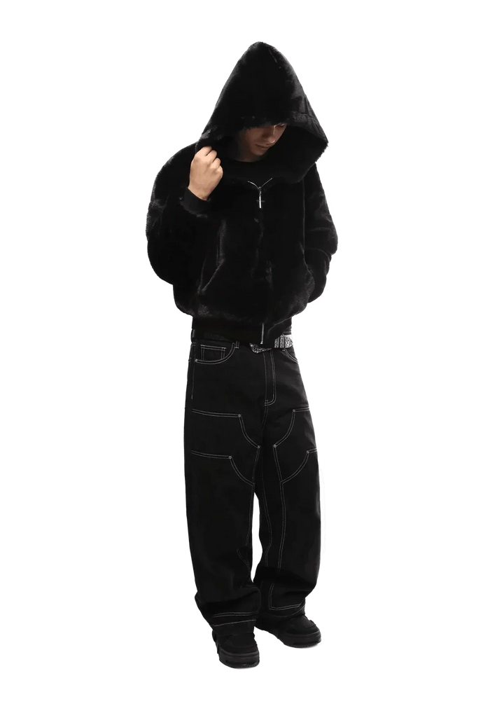 L&A - Wild Elegance & Midnight Panther Faux Fur Hoodies