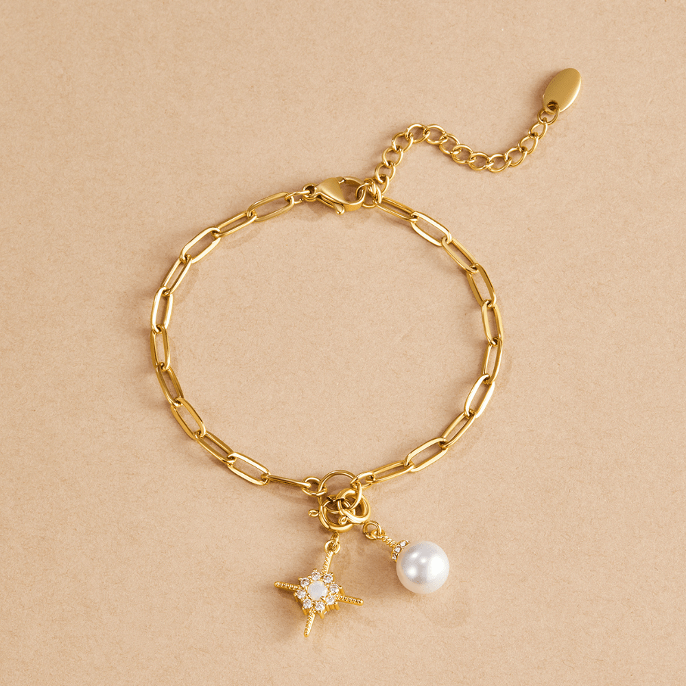 L&A | Celeste Chain Link Charm Bracelet