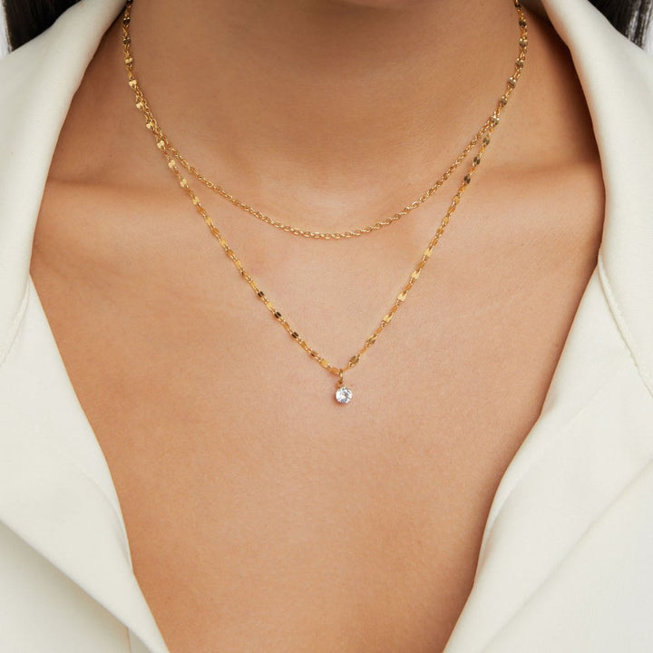 L&A | Piya Crystal Layered Necklace