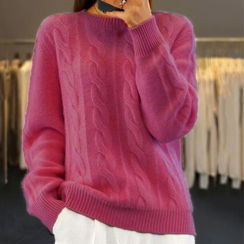 L&A | Cozy Women's Solid Knit Pullover